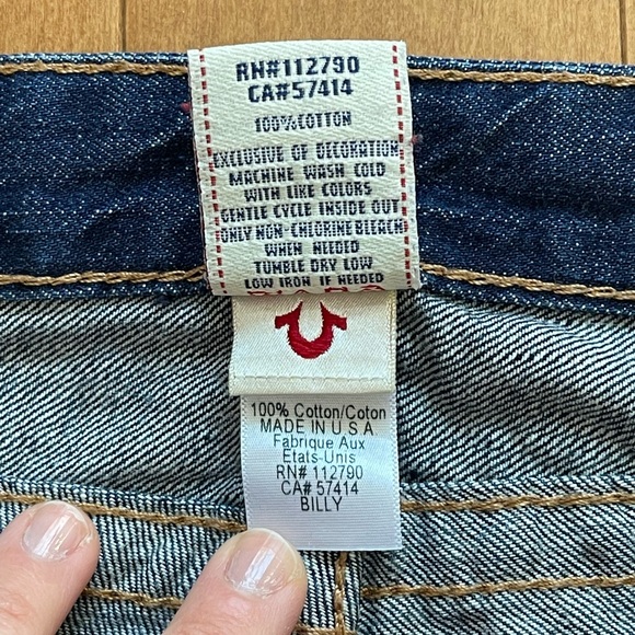 True Religion Billy Straight Leg Jeans in 25 - Picture 7 of 12